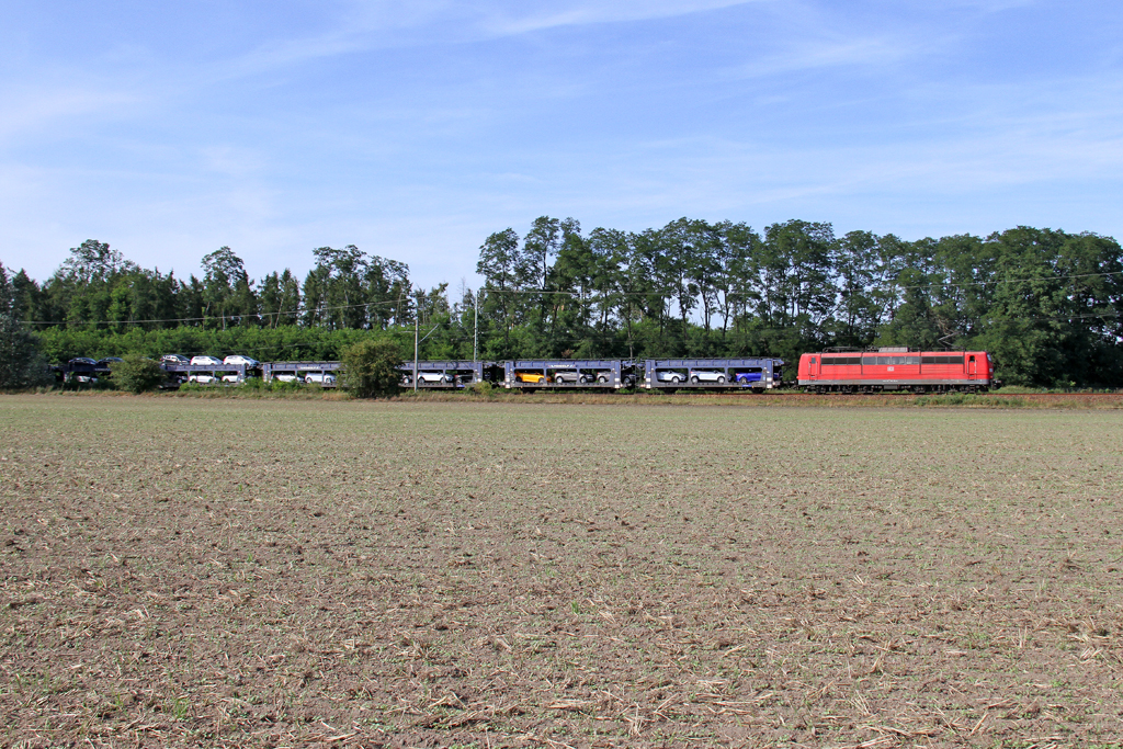 Die 151 146-8 in Jacobsdorf (Mark) am 18,08,12