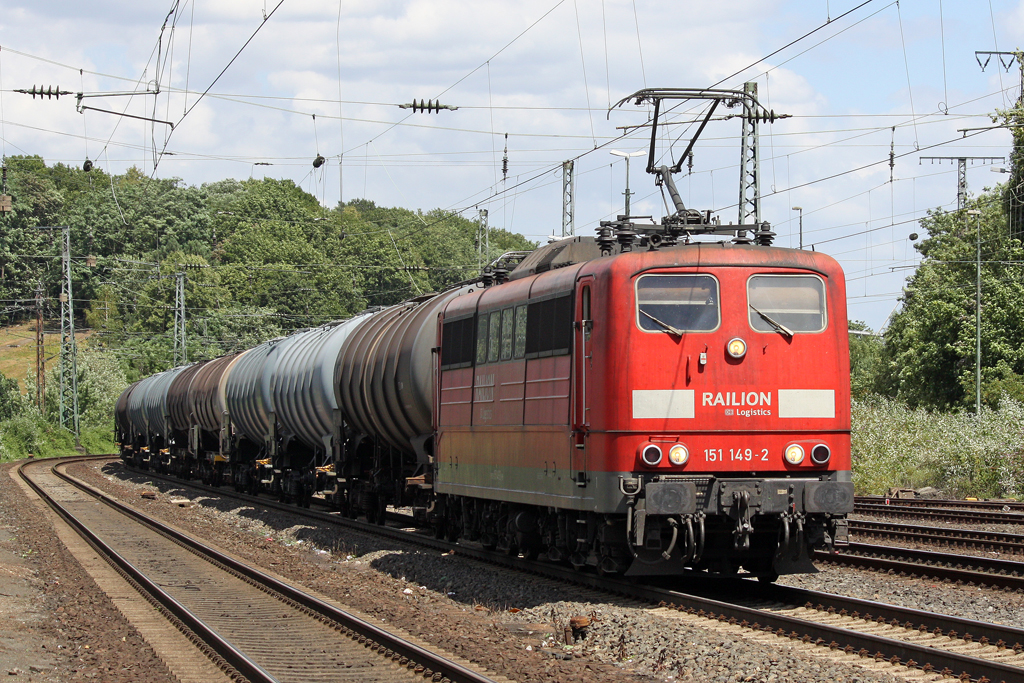 Die 151 149-2 in K�ln West am 15,07,10
