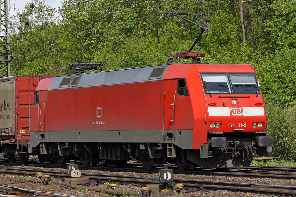 Die 152 131-9 in Gremberg am 05,05,10 