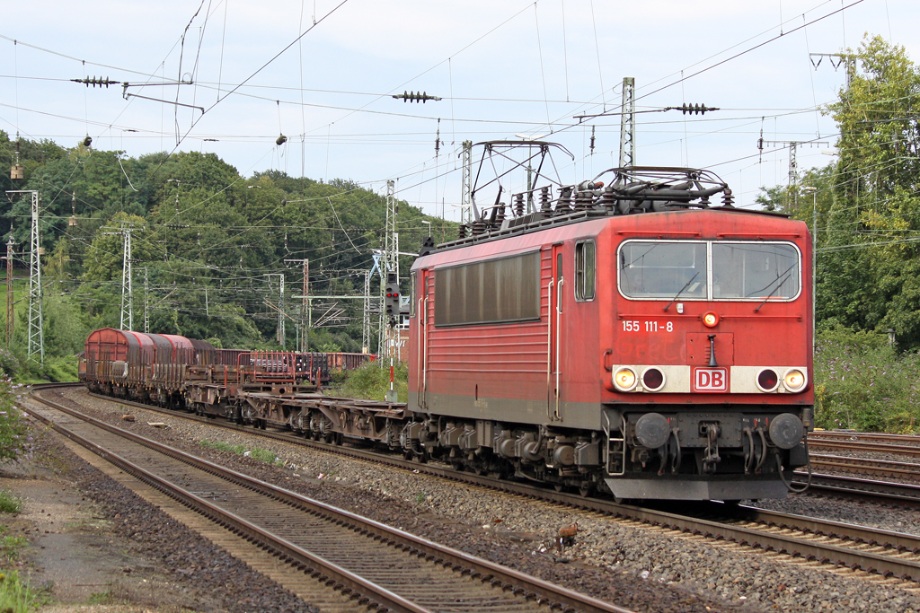 Die 155 111-8 in K�ln West am 13,08,10