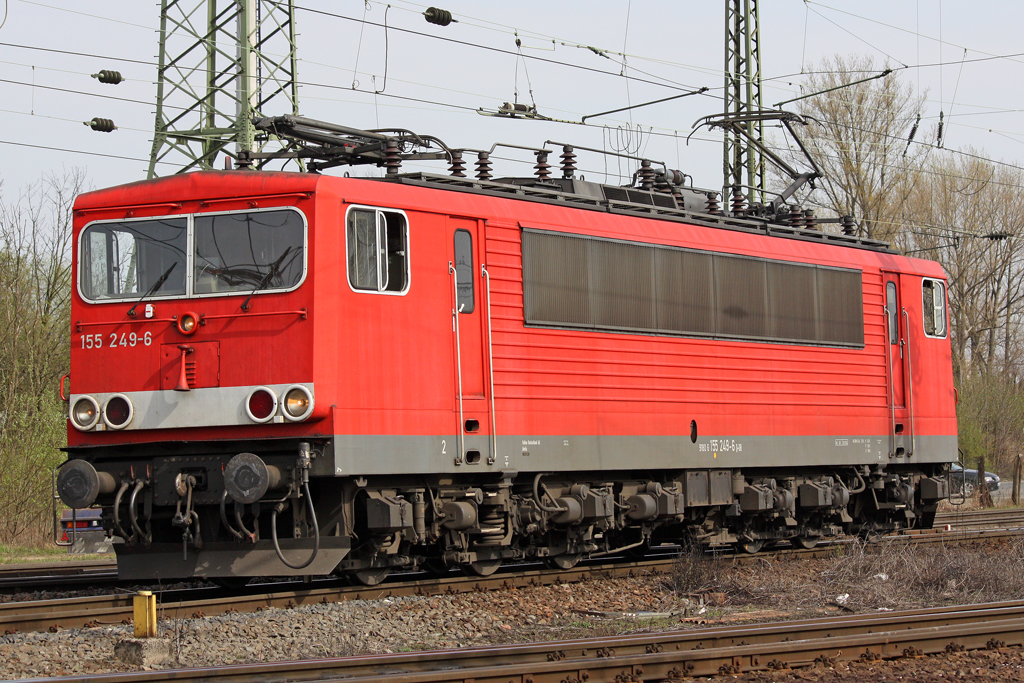 Die 155 249-6 in Gremberg am 07,04,10