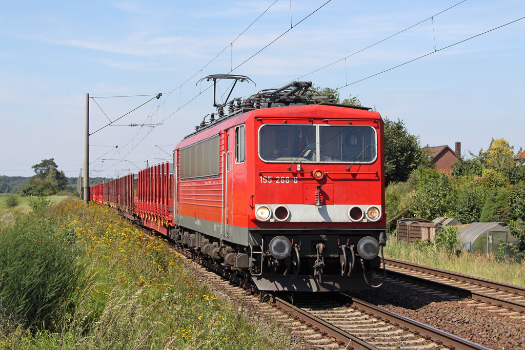 Die 155 268-6 in V�hrum am 20,08,11