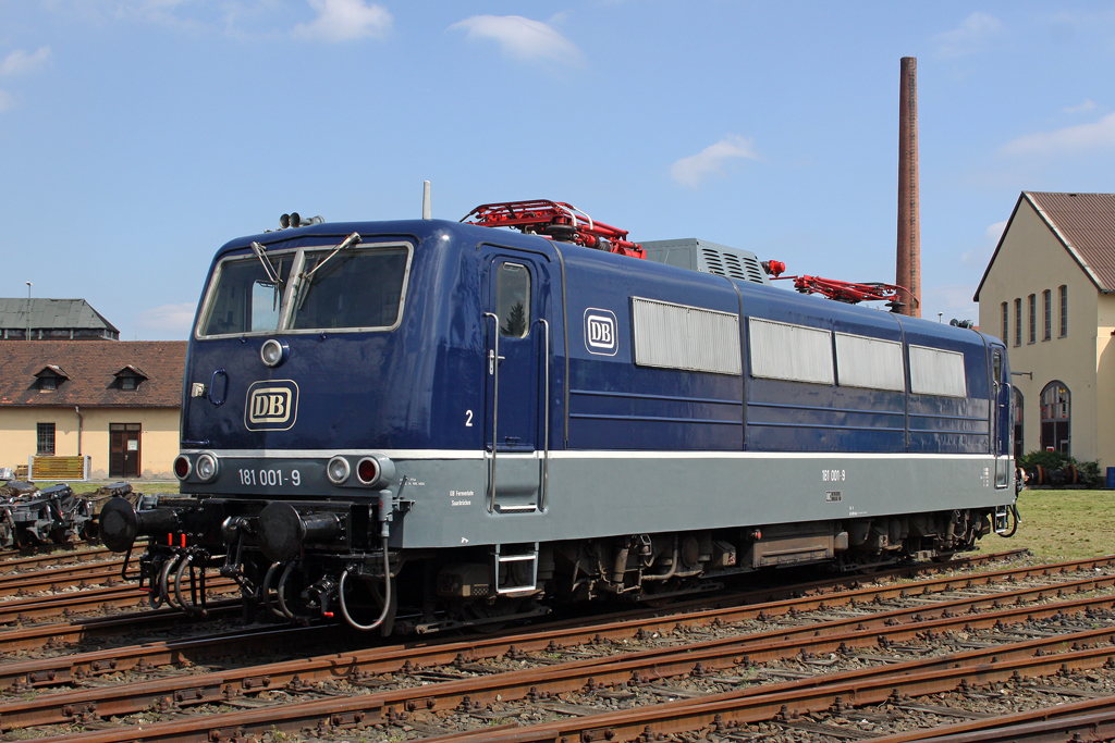 Die 181 001-9 im BW N�rnberg Gostenhof am 22,08,10