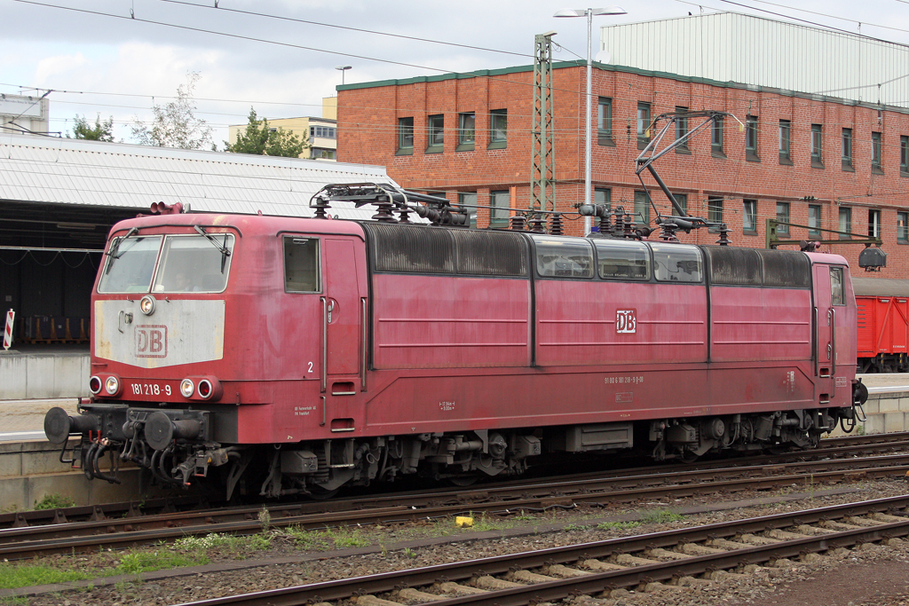 Die 181 218-9 in Koblenz Hbf am 17,09,10