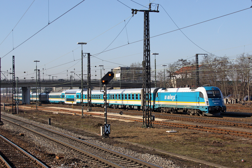 Die 183 004 in Regensburg am 07,02,11