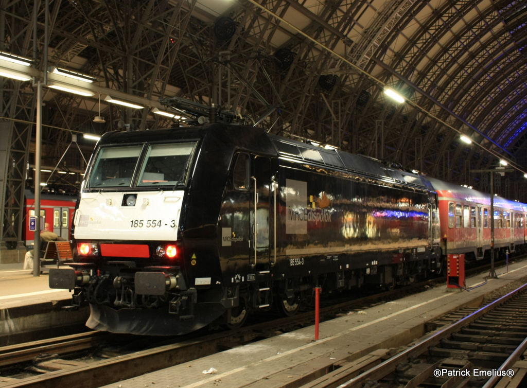 Die 185 554 der MRCE war meiner Meinung nach die sch�nste der Leihloks. Die Lokf�hrer mochten dagegen die 185 552 wegen der anderen �bersetzung.

