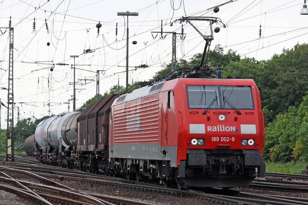 Die 189 002-9 in Gremberg am 29,05,10