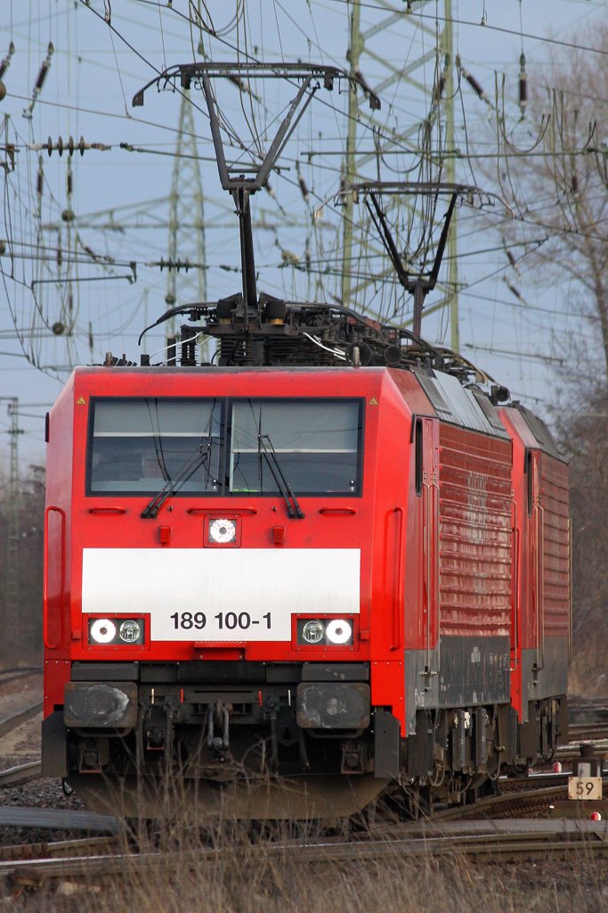 Die 189 100-1 und 189 048 in Gremberg am 20,03,10