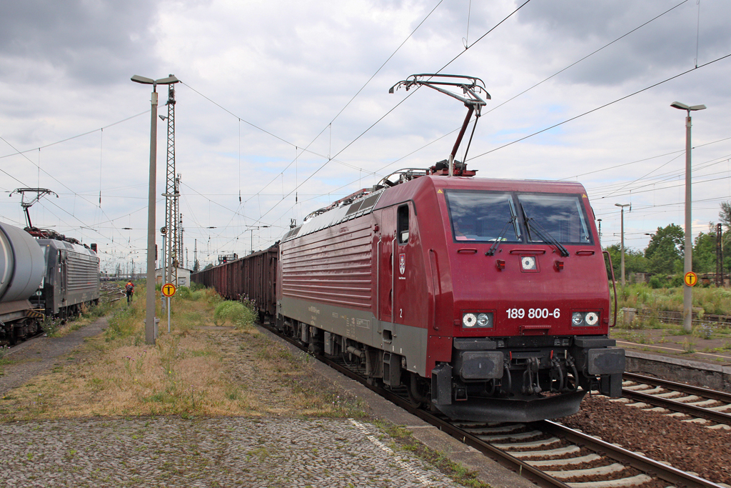 Die 189 800-6 in Gro�korbetha am 06,07,10