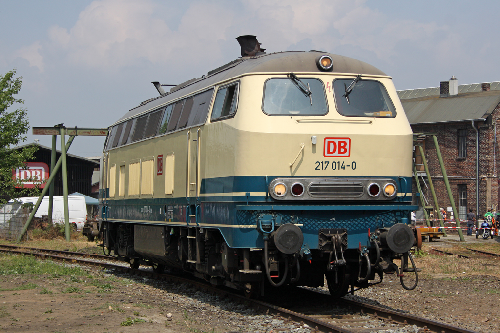 Die 217 014-0 im DB Museum Koblenz L�tzel am 21,05,11