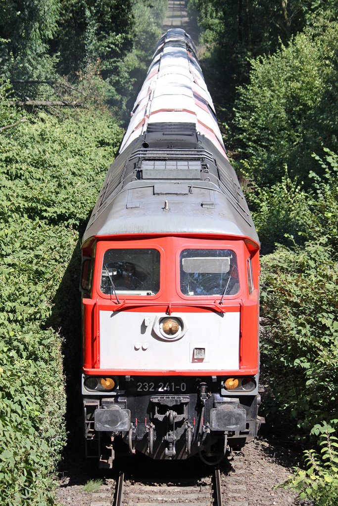 Die 232 241-0 zwischen W�lfrath und Ratingen am 24,08,09