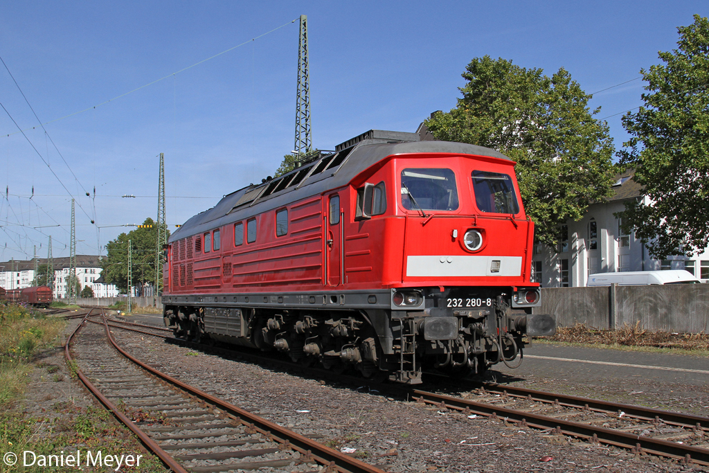 Die 232 280-8 bei dem Dieselfest im DB Museum Koblenz L�tzel am 30,09,12