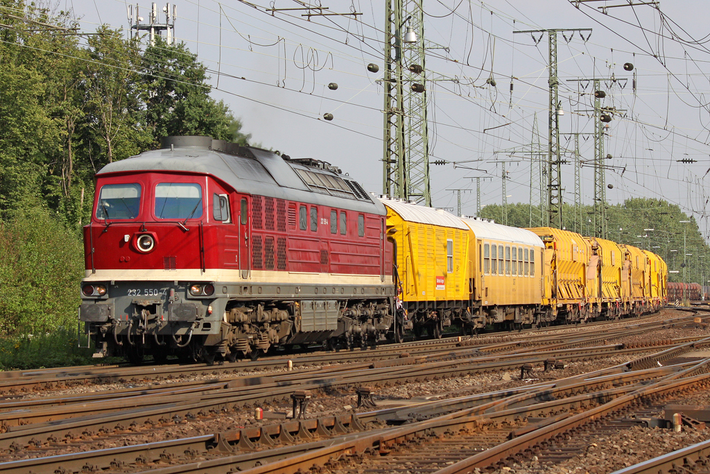 Die 232 550-4 in Gremberg am 12,08,10