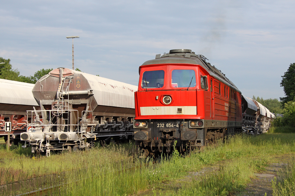 Die 232 654-4 in Dornap-Hahnenfurt am 09,06,10