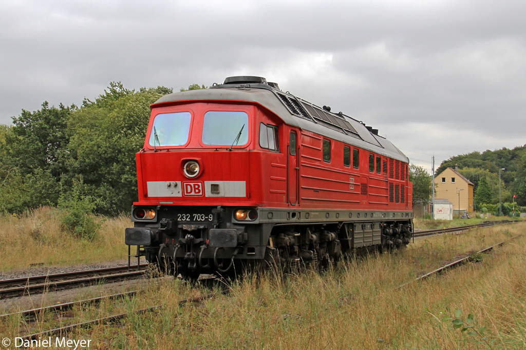 Die 232 703-9 Lz nach Oberhausen in W�lfrath Flandersbach am 14,09,12