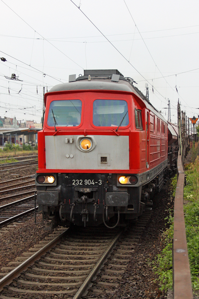 Die 232 904-3 in Halle (Saale) am 05,07,10