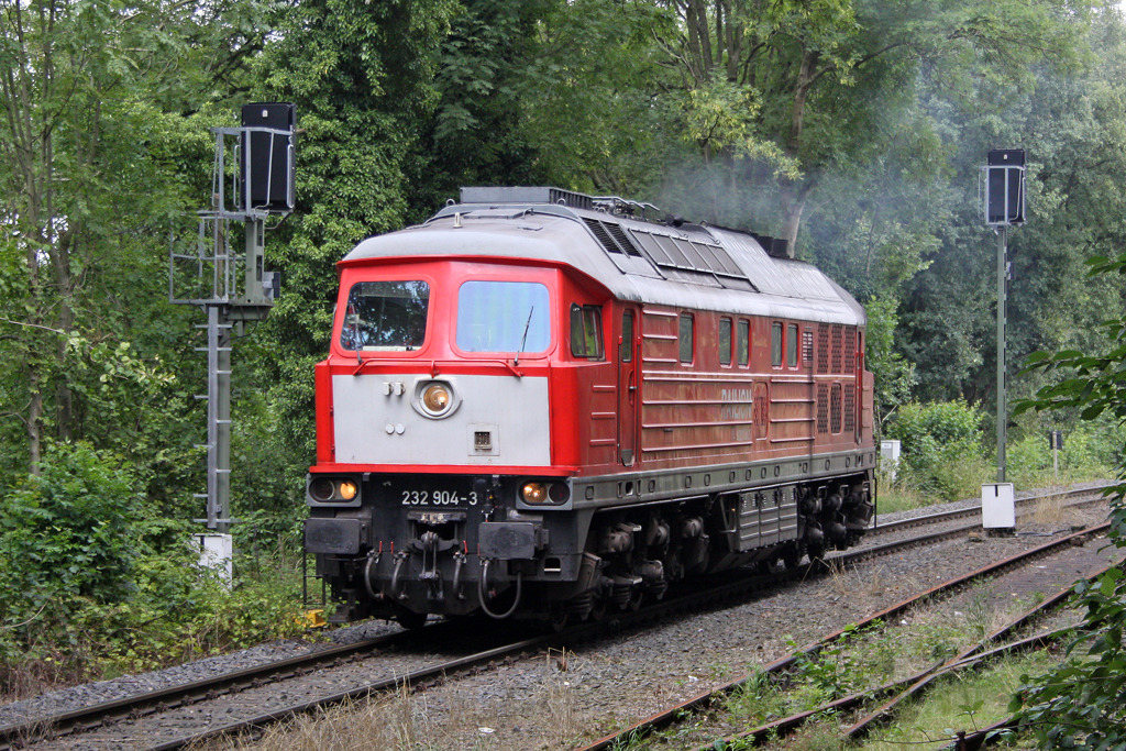 Die 232 904-3 in W�lfrath Flandersbach am 26,07,11