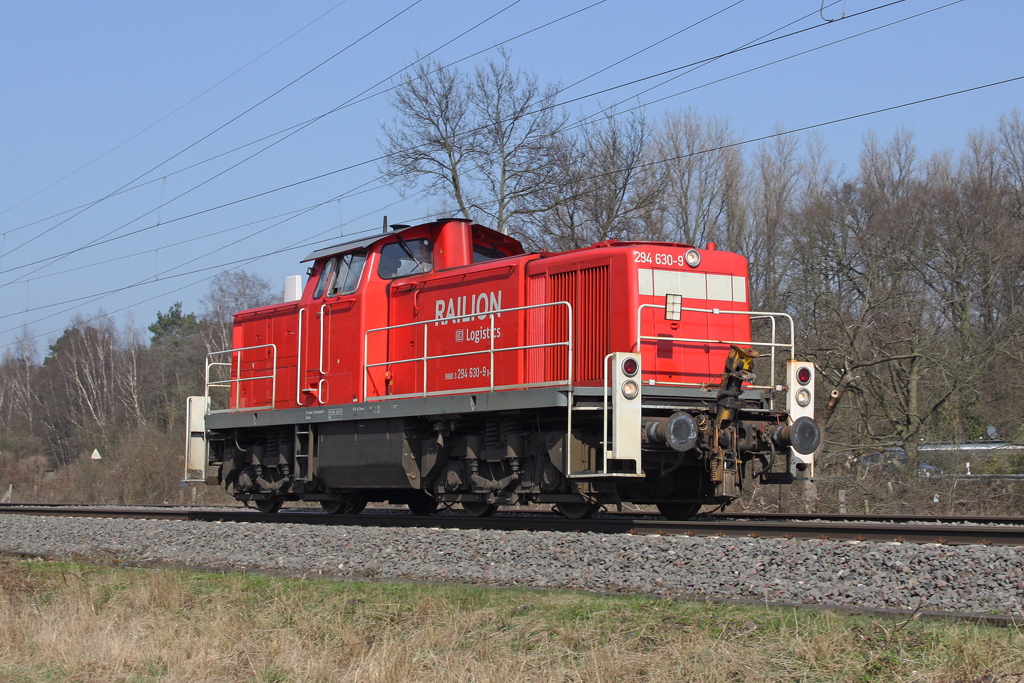 Die 294 630-9 in Ratingen Lintorf am 22,03,12