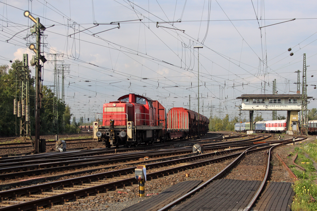 Die 294 759-6 in Koblenz L�tzel am 26,09,11