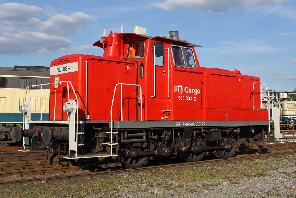 Die 360 303-2 im BW N�rnberg Gostenhof am 19,08,10