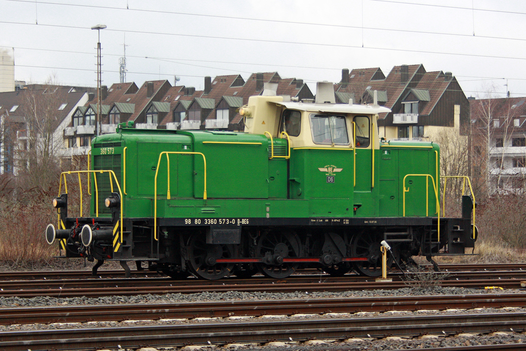 Die 360 573-0 in Koblenz Mosel am 20,01,11