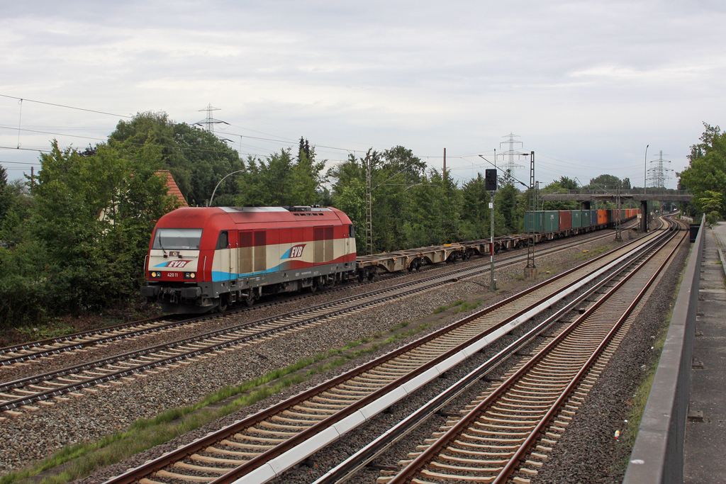 Die 420 11 in Hamburg Hausbruch am 10,08,11