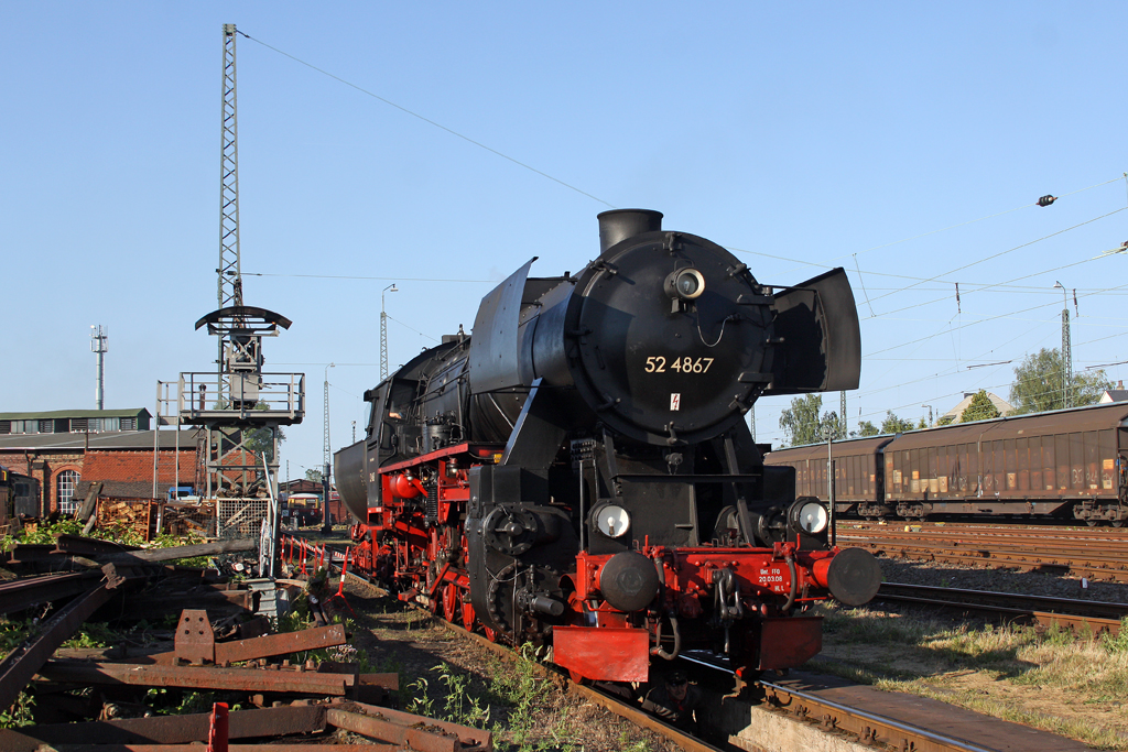 Die 52 4867 in Darmstadt-Kranichstein am 02,06,11