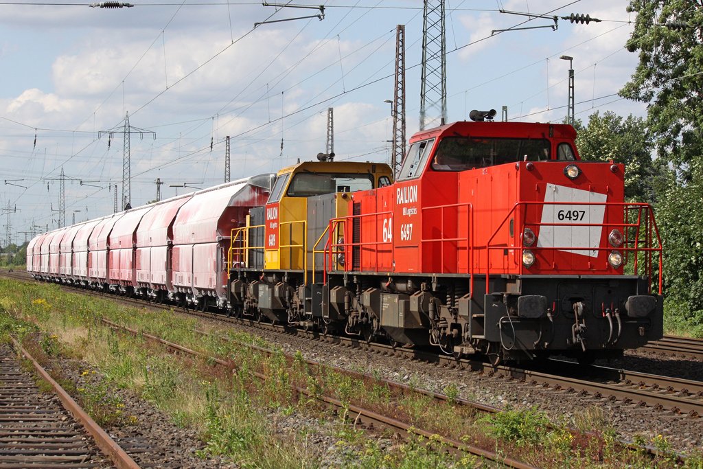 Die 6497 und 64.. auf dem weg nach W�lfrath Rodenhaus in Ratingen Lintorf am 15,07,2009