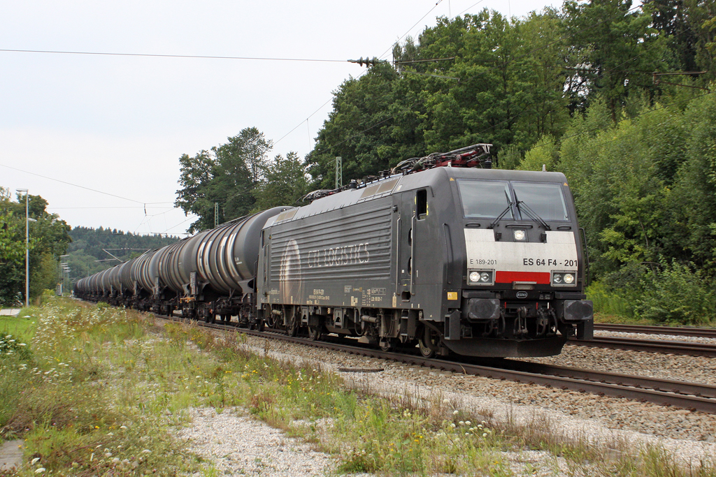 Die CTL ES 64 F4-201 in A�ling (Oberbay) am 30,07,11 