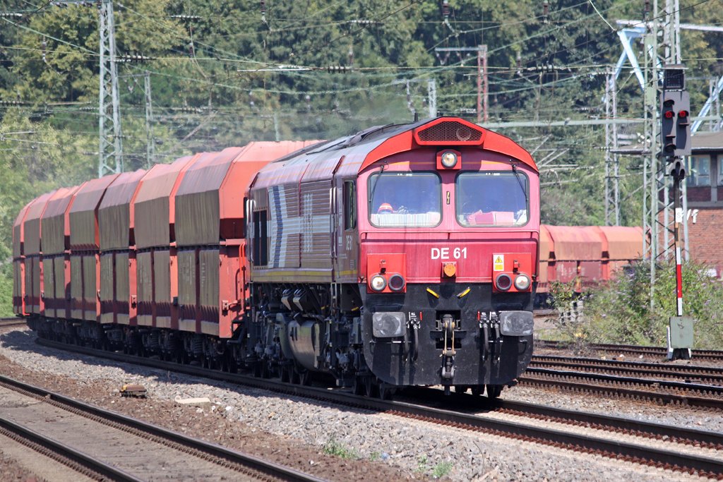 Die DE 61 der HGK in K�ln West am 04,08,09