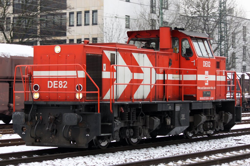 Die DE 82 der HGK in K�ln West am 06,01,10