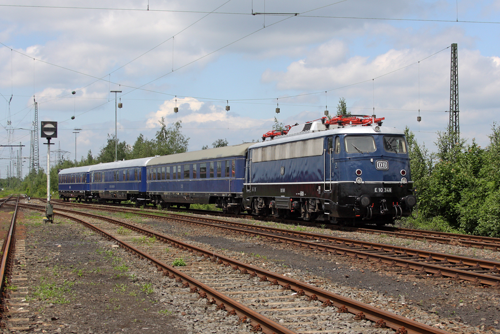Die E10 348 im DB Museum Koblenz L�tzel am 01,06,12