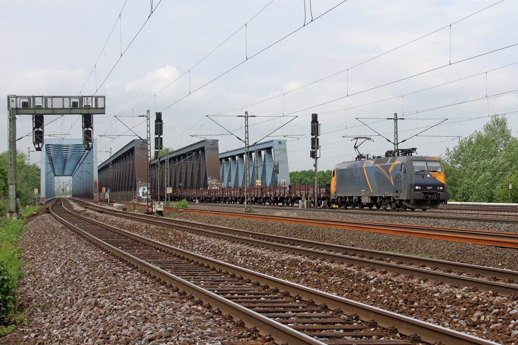 Die EG 3107 auf der S�derelbbr�cke in Hamburg am 11,05,12