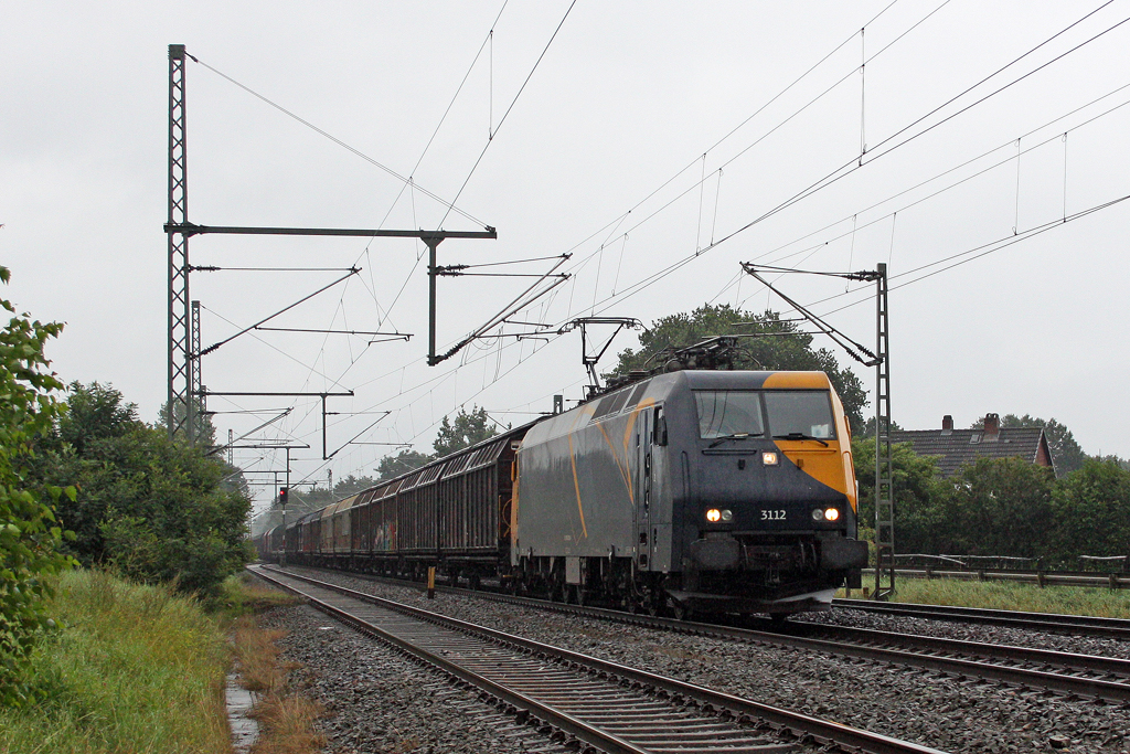 Die EG 3112 in Brokstedt am 11,08,11 