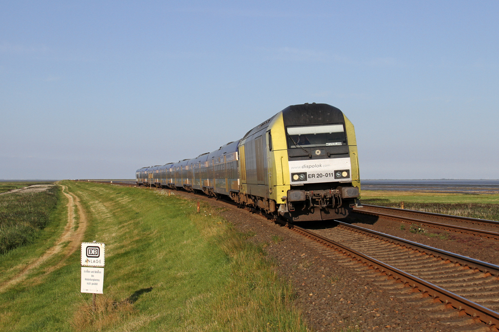 Die ER20-011 bei Morsum am 14,08,12