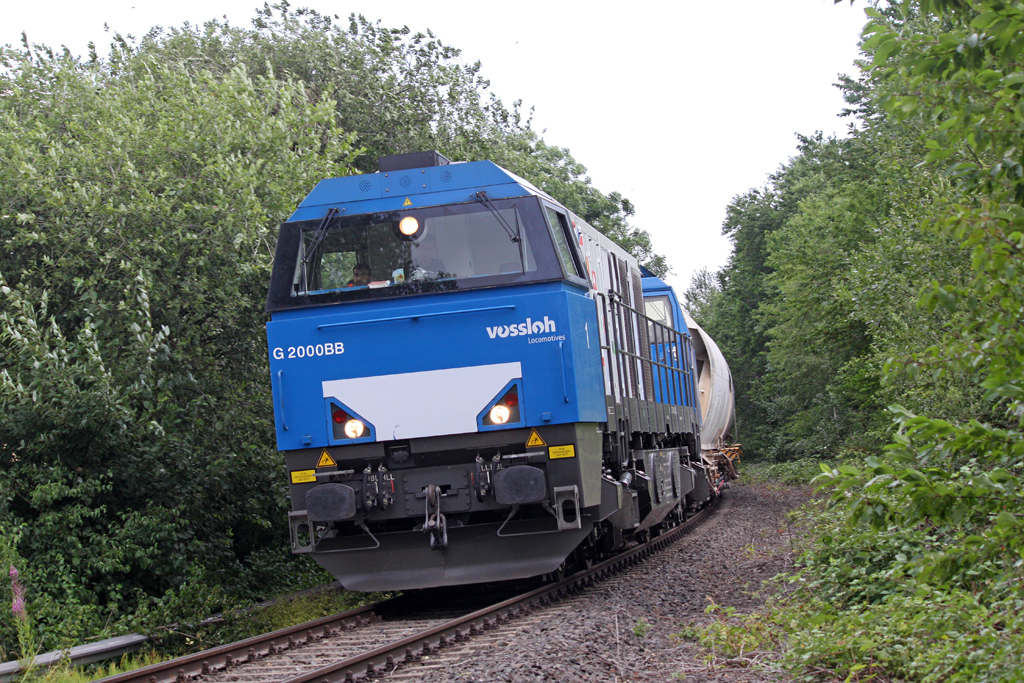 Die Erstzlok f�r die NE 9 der Neusser Eisenbahn zwischen Dornap-Hahnenfurt und Mettmann am 14,07,10