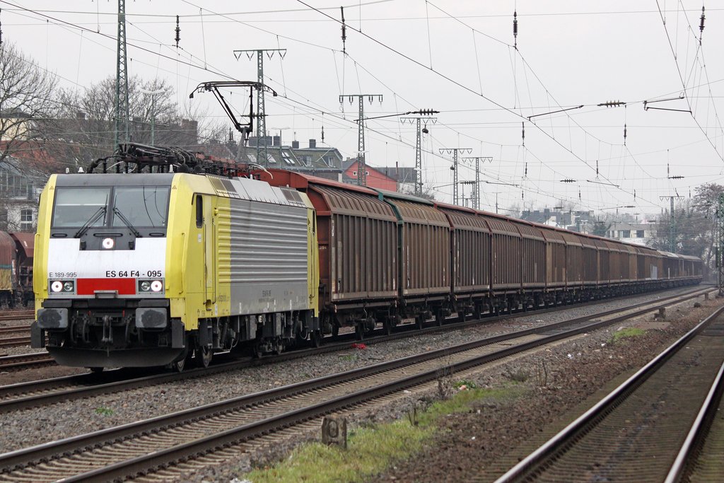 Die ES 64 F4-095 (E189 995) in K�ln West am 21,01,10