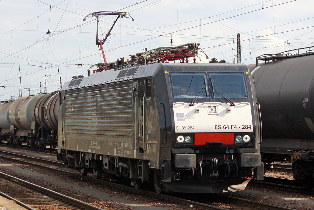 Die ES 64 F4-284 (189 284) in Gro�korbetha am 06,07,10