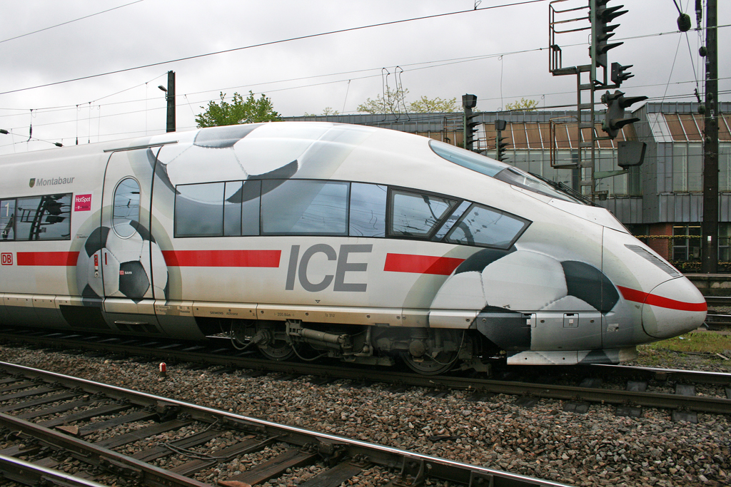 Die Front von 403 012 in K�ln Hbf am 07,05,10