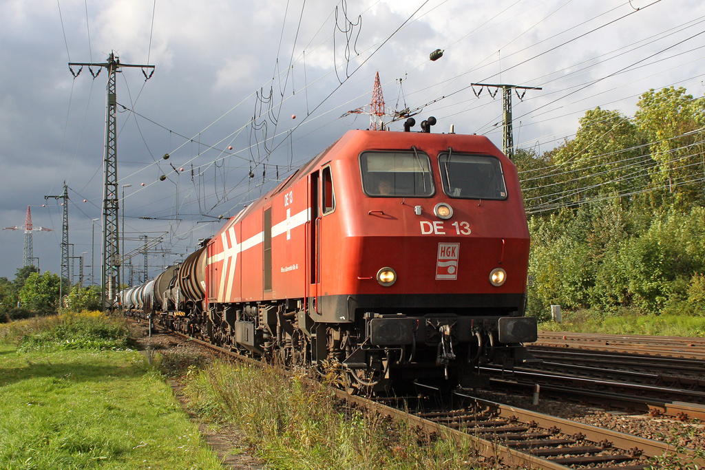 Die HGK DE 13 in Gremberg am 05,10,10