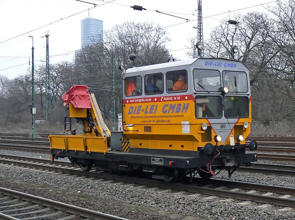DIE LEI Gleisbaufzg in K�ln West am 21.01.2010