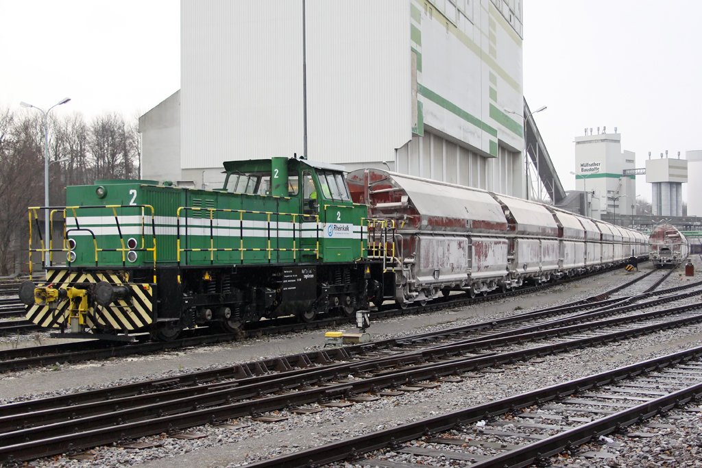 Die Lok 2 von Rheinkalk W�lfrath im Werk W�lfrath , am 06,12,09