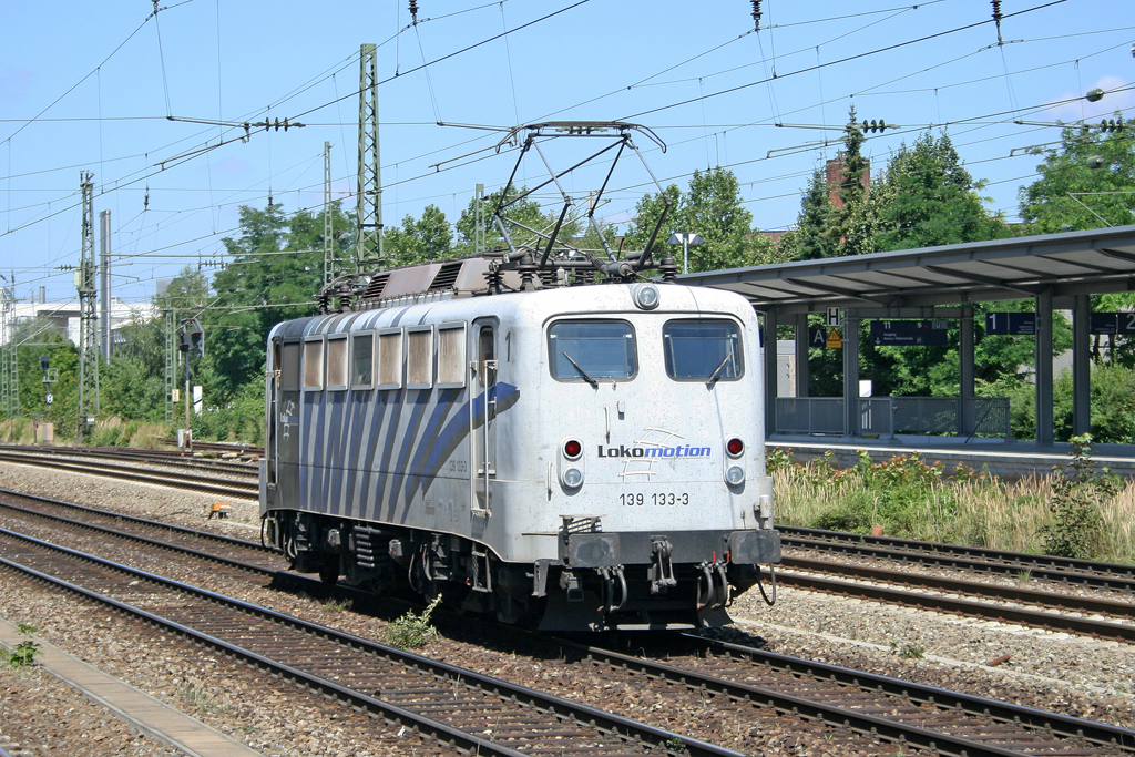 Die Lokomotion 139 133-3 in M�nchen Heimeranplatz am 31,07,10