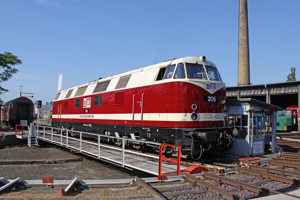 Die MEG 206 im DB Museum Halle (Saale) am 02,07,10