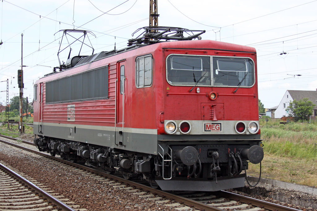 Die MEG 701 (155 124-1) in Gro�korbetha am 06,07,10