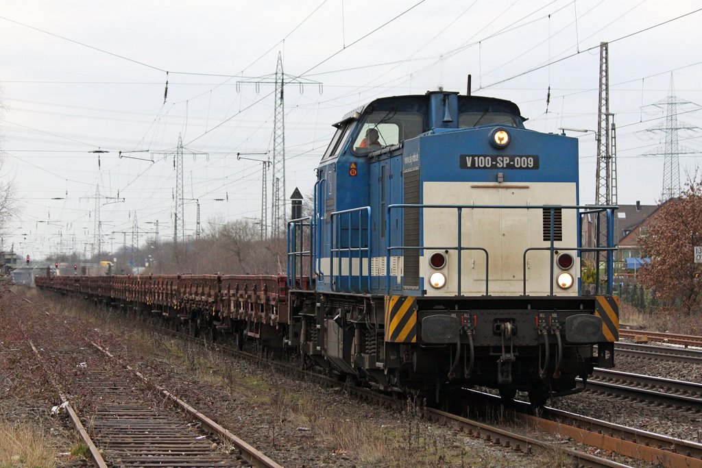 Die V100-SP-009 in Ratingen Lintorf am 19,03,10