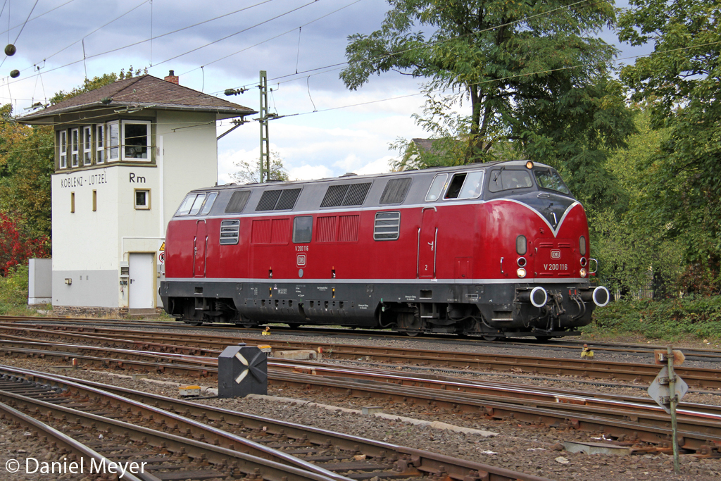 Die V200 116 bei der Lokparade im DB Museum Koblenz L�tzel am 29,09,12