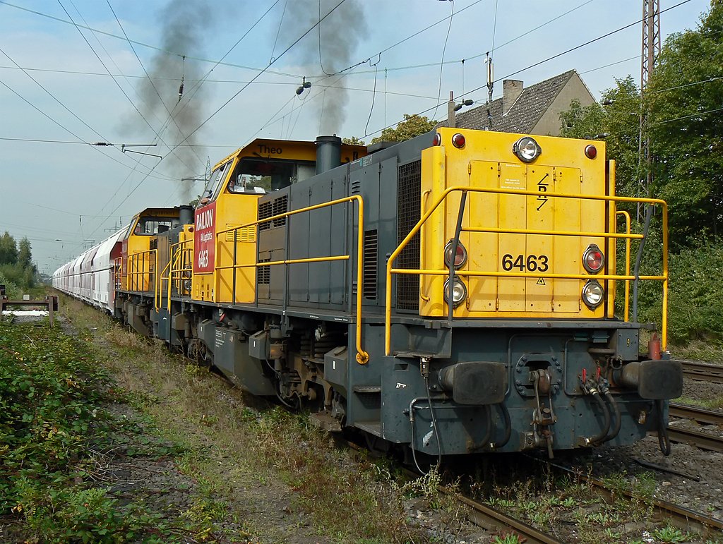 Doppeltraktion der Railion NL BR 6400 in Ratingen 