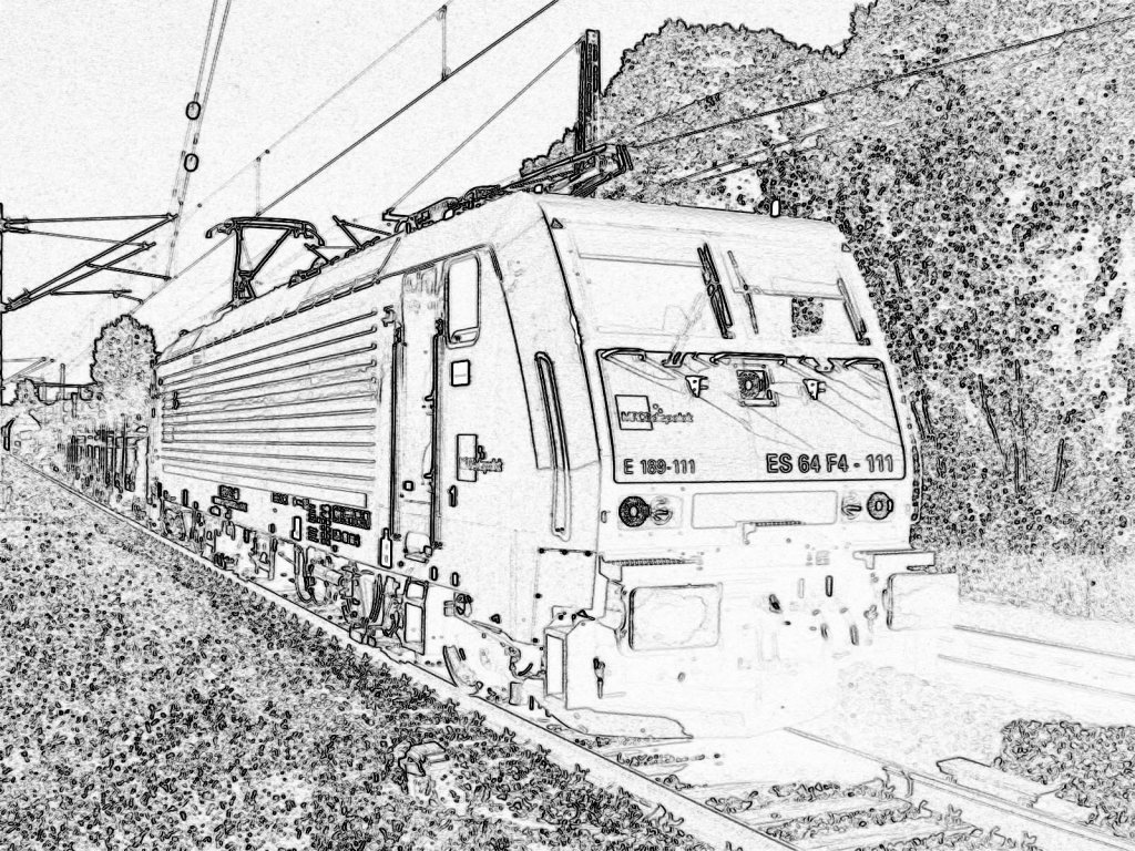 E 189 111 mie einem gemischten G�terzug in Bonn-Oberkassel.