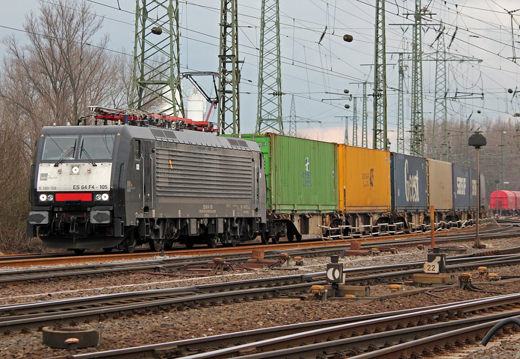 ES 64 F4-105 in Gremberg am 27.01.2011